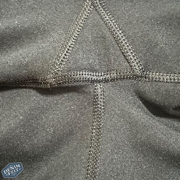 Aviator Nation Women’s Black Pull On Grey Bolt Cropped Athletic Hi-Rise Legging - Picture 9 of 13